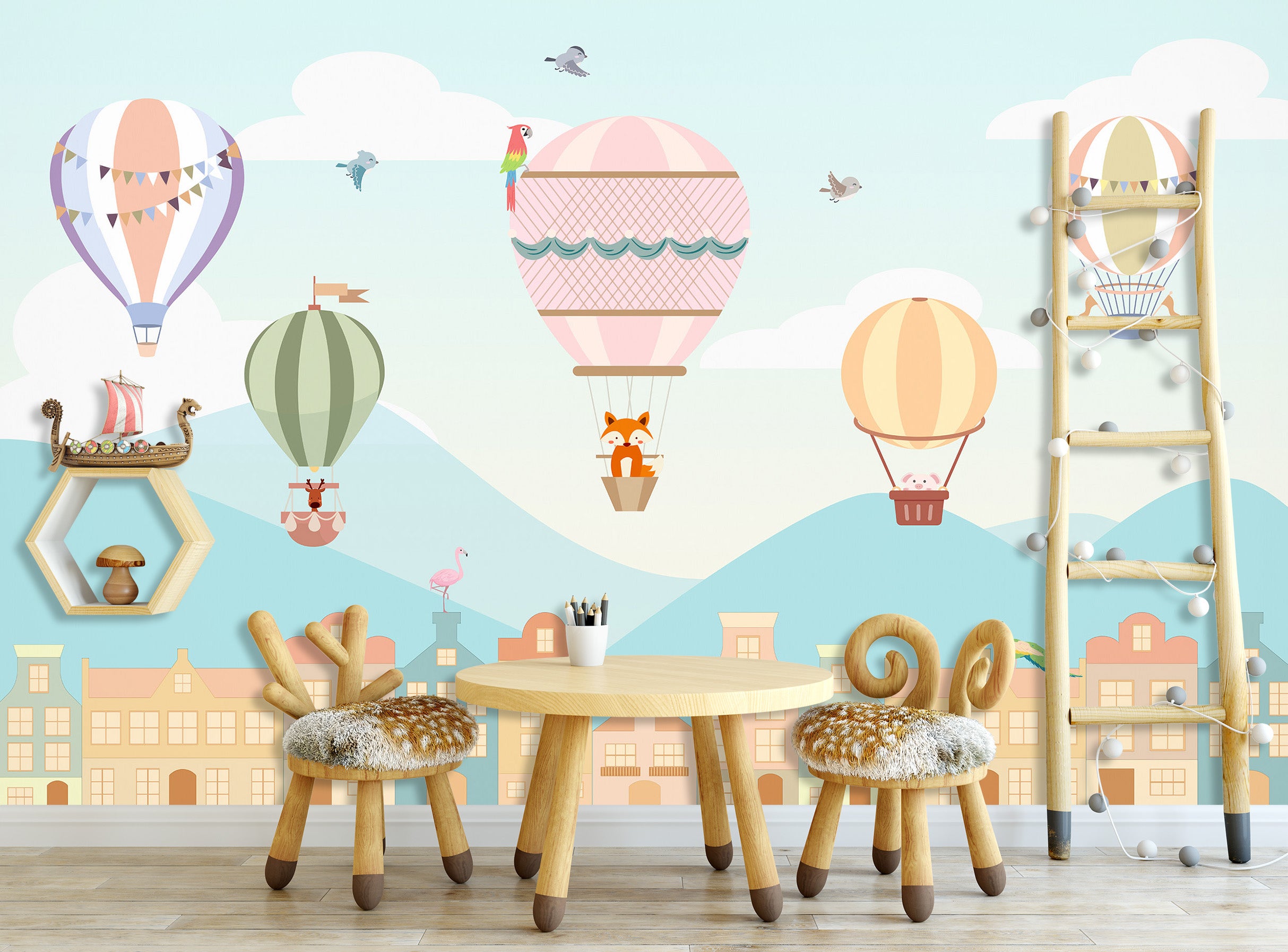 3D Colorful Balloons 1701 Wall Murals