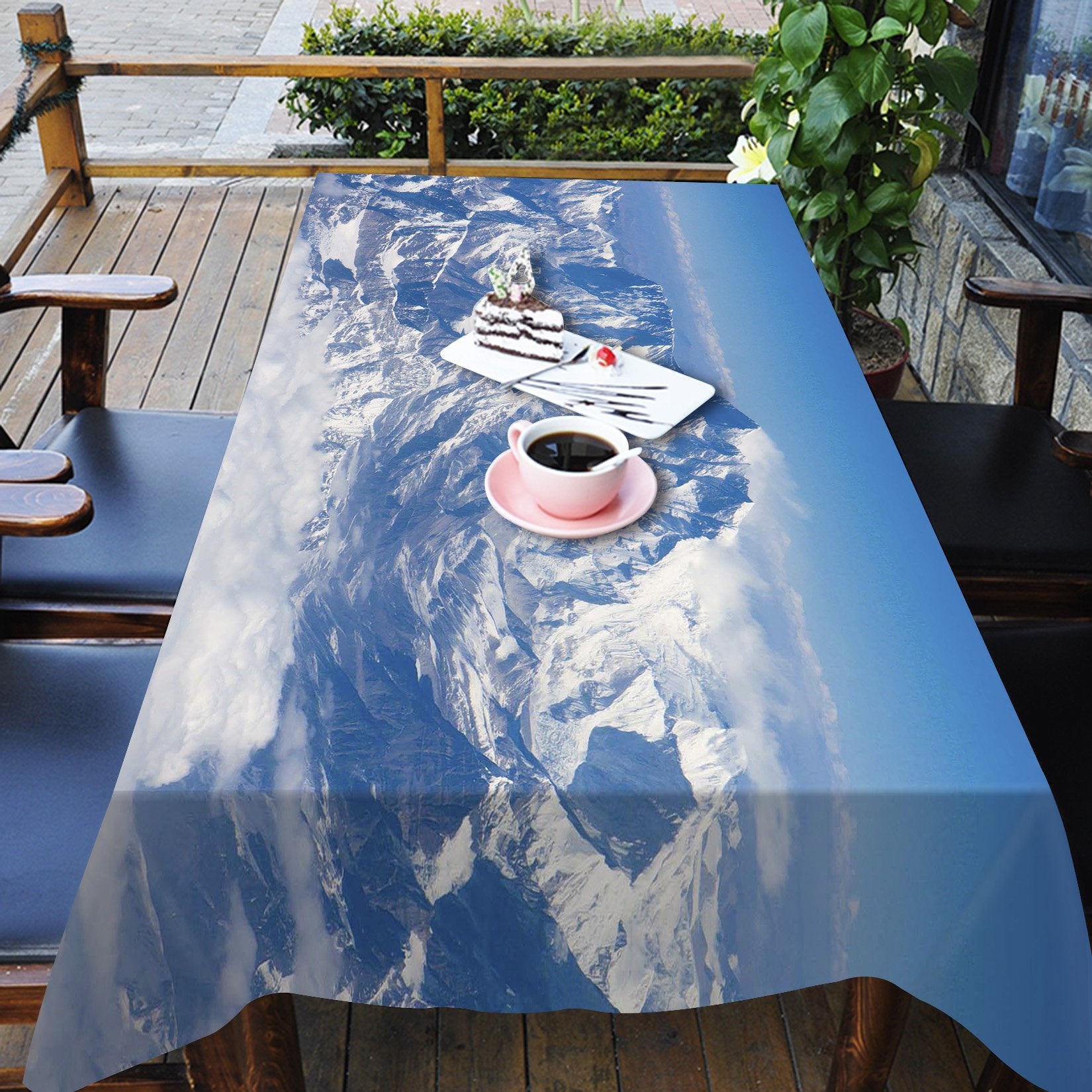 3D Snow Mountains 727 Tablecloths Wallpaper AJ Wallpaper 