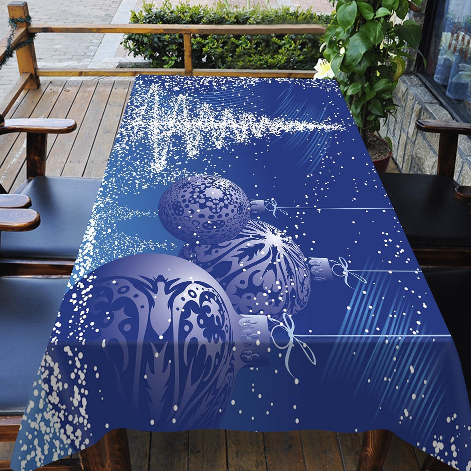 3D Magic Snow Christmas 24 Tablecloths Tablecloths AJ Creativity Home 