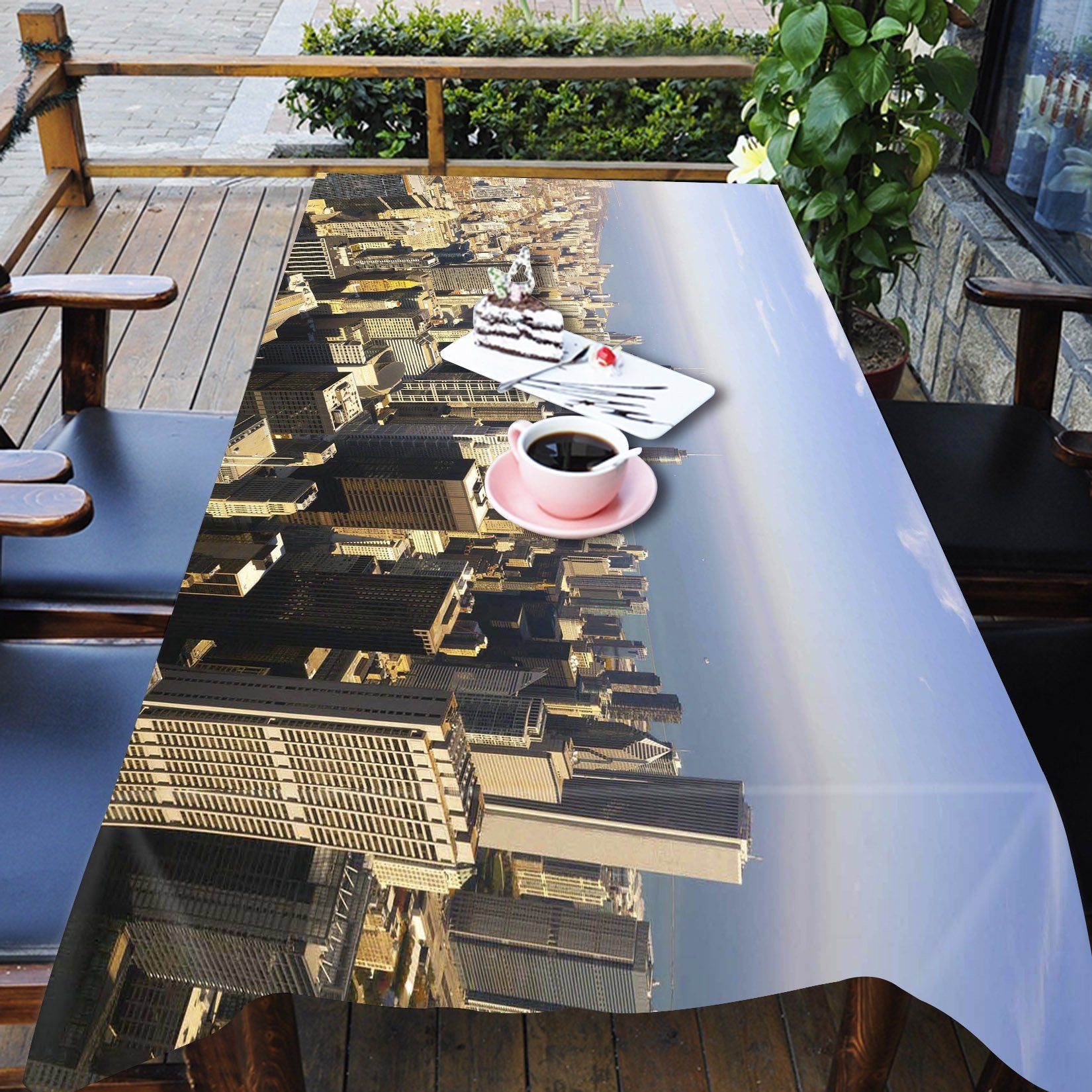 3D Sunny City 809 Tablecloths Wallpaper AJ Wallpaper 