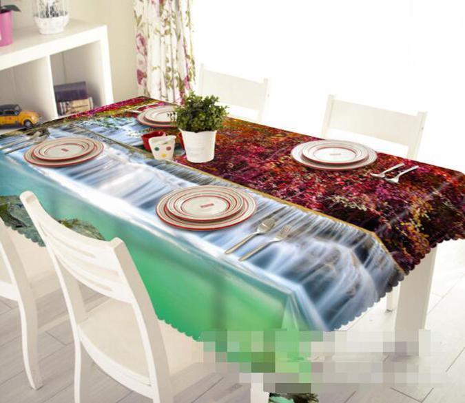3D River Scenery 1322 Tablecloths Wallpaper AJ Wallpaper 