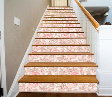 3D Elegant Flowers 770 Stair Risers Wallpaper AJ Wallpaper 