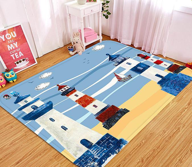 3D Lighthouses Painting 65 Non Slip Rug Mat Mat AJ Creativity Home 