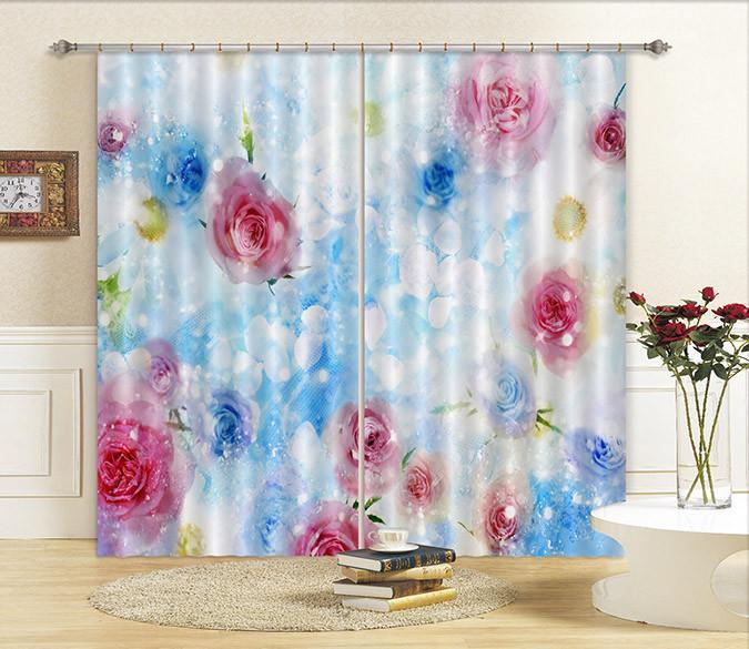 3D Colorful Flowers 148 Curtains Drapes Wallpaper AJ Wallpaper 
