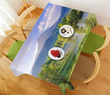 3D Mountain River Scenery 509 Tablecloths Wallpaper AJ Wallpaper 