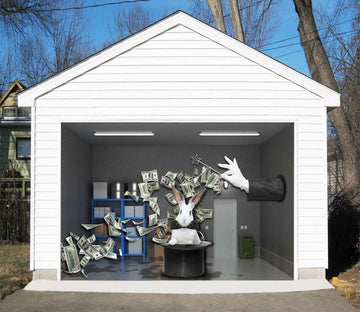 3D Magic Hat 411 Garage Door Mural Wallpaper AJ Wallpaper 