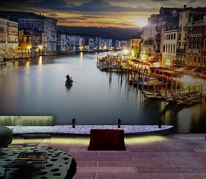 3D City Lake 092 Wallpaper AJ Wallpaper 