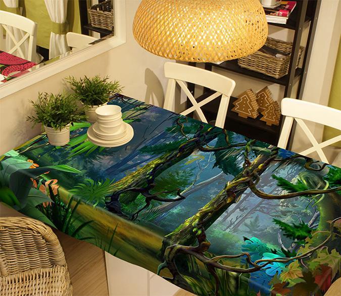 3D Tropical Rainforest 452 Tablecloths Wallpaper AJ Wallpaper 
