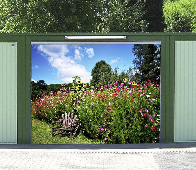 3D Lush Flowers 55 Garage Door Mural Wallpaper AJ Wallpaper 