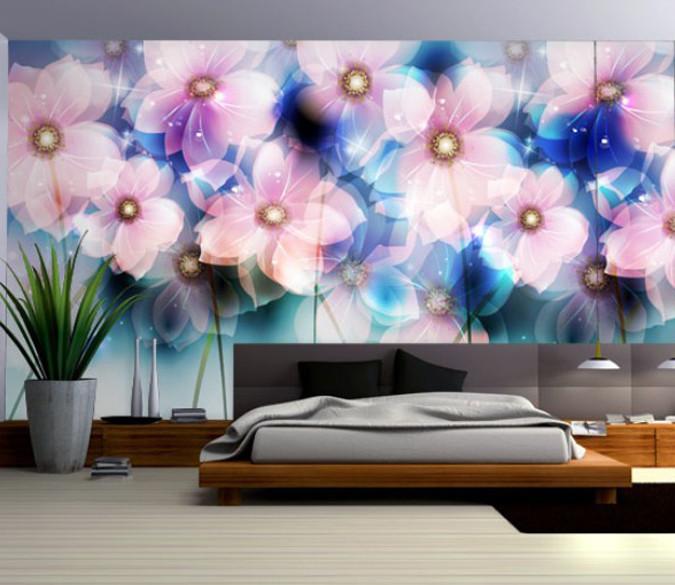 Brightly Colored Flowers Wallpaper AJ Wallpaper 