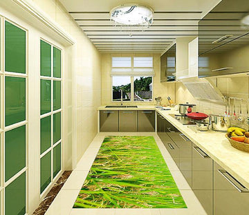 3D Rice Fields 114 Kitchen Mat Floor Mural Wallpaper AJ Wallpaper 
