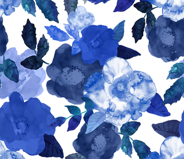 Blue Flowers 3 Wallpaper AJ Wallpaper 