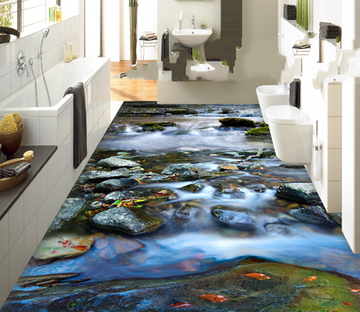 3D Stream Floor Mural Wallpaper AJ Wallpaper 2 