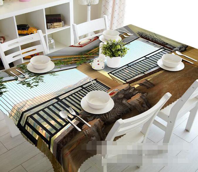 3D Pavilion Scenery 905 Tablecloths Wallpaper AJ Wallpaper 