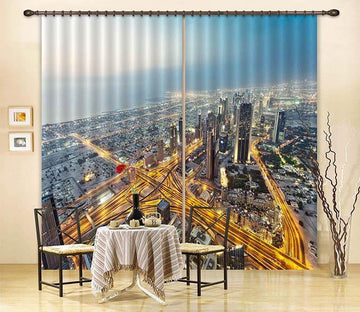 3D Bustling City 220 Curtains Drapes Wallpaper AJ Wallpaper 