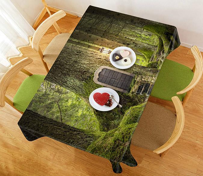 3D Forest Tree House 573 Tablecloths Wallpaper AJ Wallpaper 