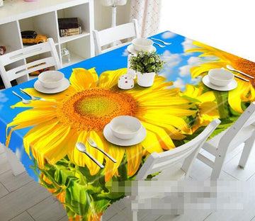 3D Sunflowers 1313 Tablecloths Wallpaper AJ Wallpaper 