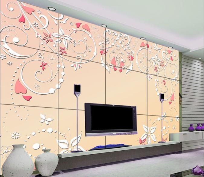 3D Flower Pattern 066 Wallpaper AJ Wallpaper 