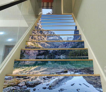 3D Pretty Clear Lake 878 Stair Risers Wallpaper AJ Wallpaper 