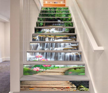 3D Pretty River 595 Stair Risers Wallpaper AJ Wallpaper 