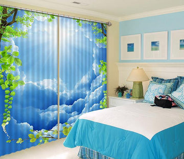 3D Sky Rolling Clouds 324 Curtains Drapes Wallpaper AJ Wallpaper 
