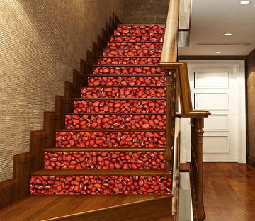 3D Red Beans 1479 Stair Risers Wallpaper AJ Wallpaper 