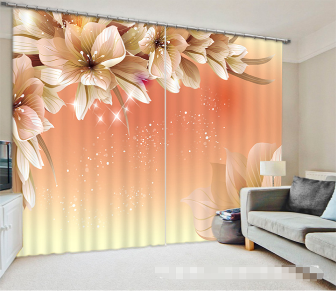 3D Fantastic Flowers 1321 Curtains Drapes Wallpaper AJ Wallpaper 