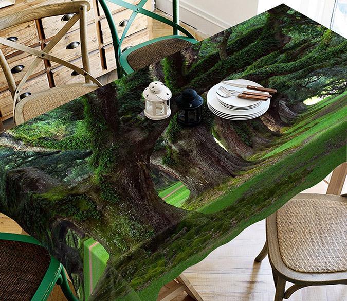 3D Grassland Green Trees 108 Tablecloths Wallpaper AJ Wallpaper 