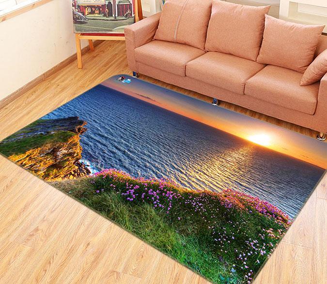 3D Sea Sunrise Moment 221 Non Slip Rug Mat Mat AJ Creativity Home 