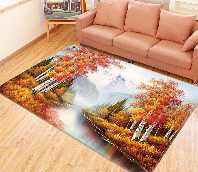 3D Nature Scenery 140 Non Slip Rug Mat Mat AJ Creativity Home 