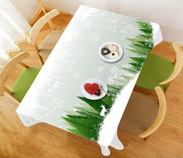 3D Forest Snowflakes Pattern 271 Tablecloths Wallpaper AJ Wallpaper 