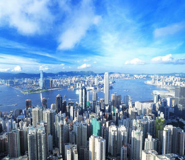 Seaside Modern City Wallpaper AJ Wallpapers 