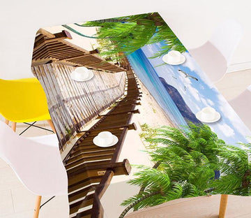 3D Beach Wood Road 30 Tablecloths Wallpaper AJ Wallpaper 