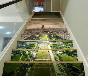 3D City Park 320 Stair Risers Wallpaper AJ Wallpaper 