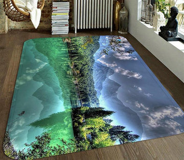 3D Lake Scenery 126 Non Slip Rug Mat Mat AJ Creativity Home 