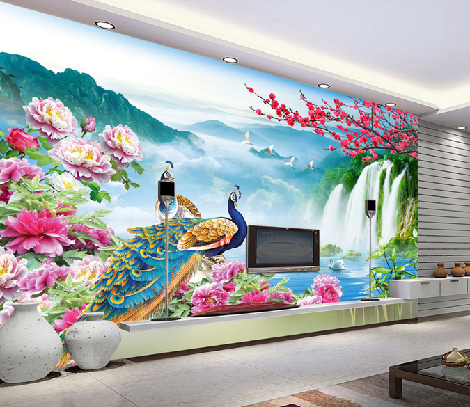 Waterfall And Animals Wallpaper AJ Wallpaper 