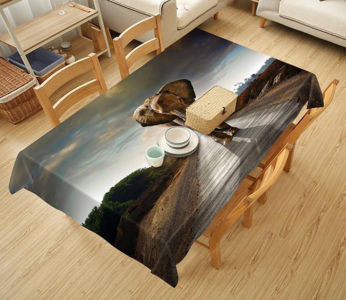 3D Road Elephant 502 Tablecloths Wallpaper AJ Wallpaper 
