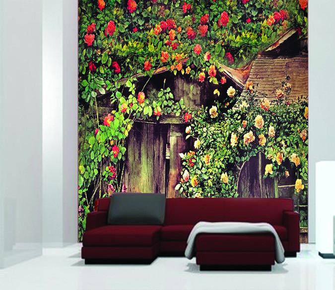 Flowers Wood House Wallpaper AJ Wallpaper 