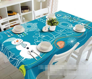 3D Snowman Pattern 1480 Tablecloths Wallpaper AJ Wallpaper 