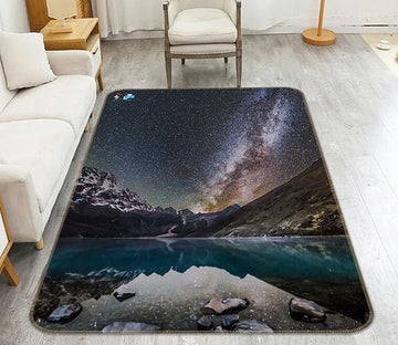 3D Lake Stars Sky 209 Non Slip Rug Mat Mat AJ Creativity Home 
