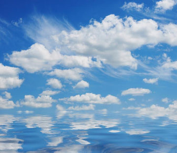 Blue Ocean White Clouds 2 Wallpaper AJ Wallpaper 