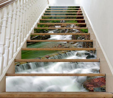 3D River Scenery 307 Stair Risers Wallpaper AJ Wallpaper 