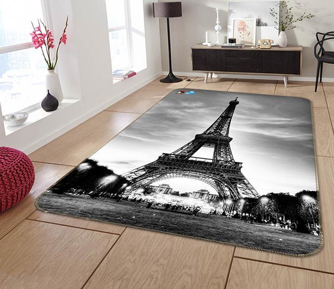3D Eiffel Tower 177 Non Slip Rug Mat Mat AJ Creativity Home 