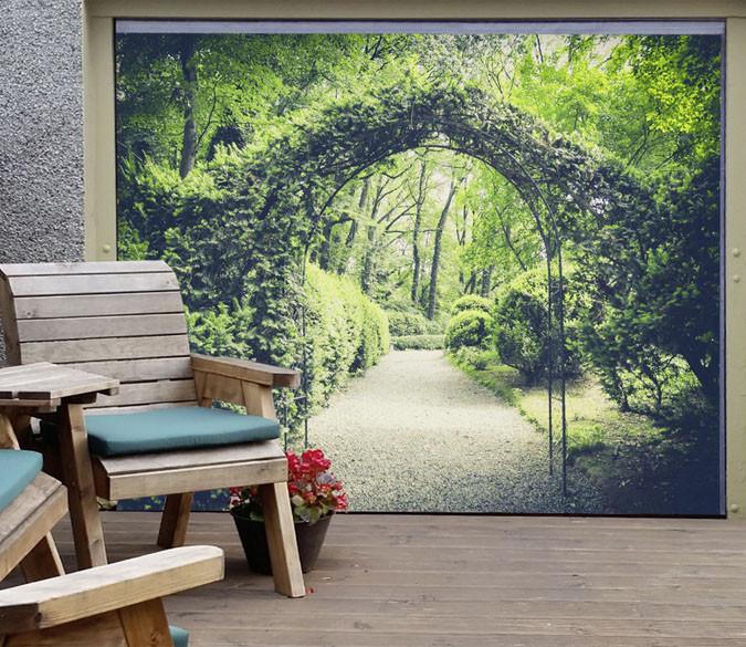 3D Rattans Arches 411 Garage Door Mural Wallpaper AJ Wallpaper 