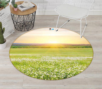 3D Grassland Flowers 124 Round Non Slip Rug Mat Mat AJ Creativity Home 