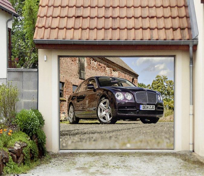 3D Parked Car 322 Garage Door Mural Wallpaper AJ Wallpaper 