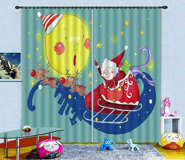 3D Santa Claus 445 Curtains Drapes Wallpaper AJ Wallpaper 