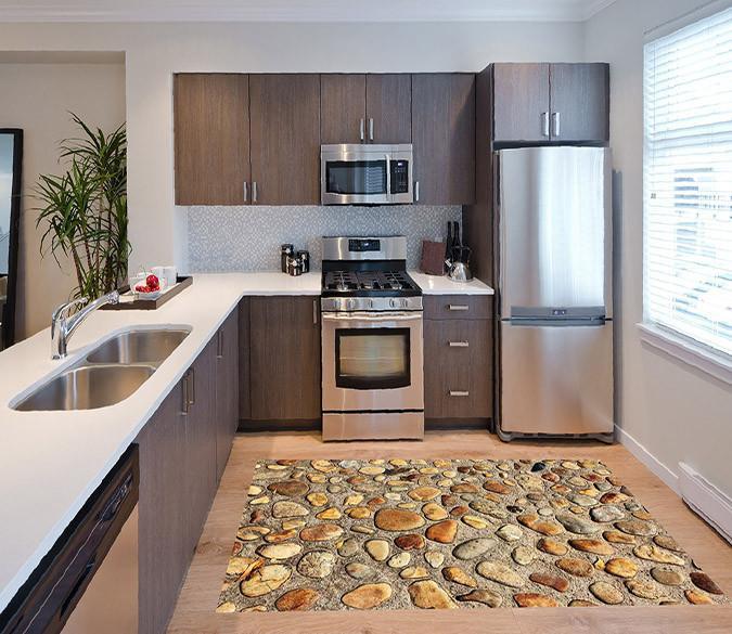 3D Stones Ground 036 Kitchen Mat Floor Mural Wallpaper AJ Wallpaper 