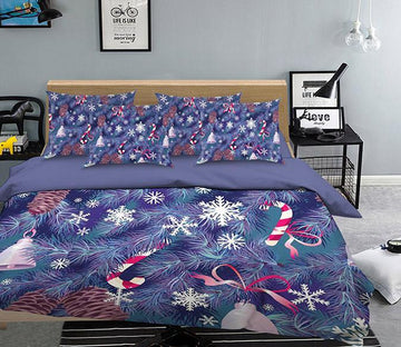3D Christmas tree Bells 146 Bed Pillowcases Quilt Wallpaper AJ Wallpaper 