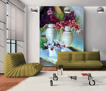 Flowers Vase Painting Wallpaper AJ Wallpaper 2 